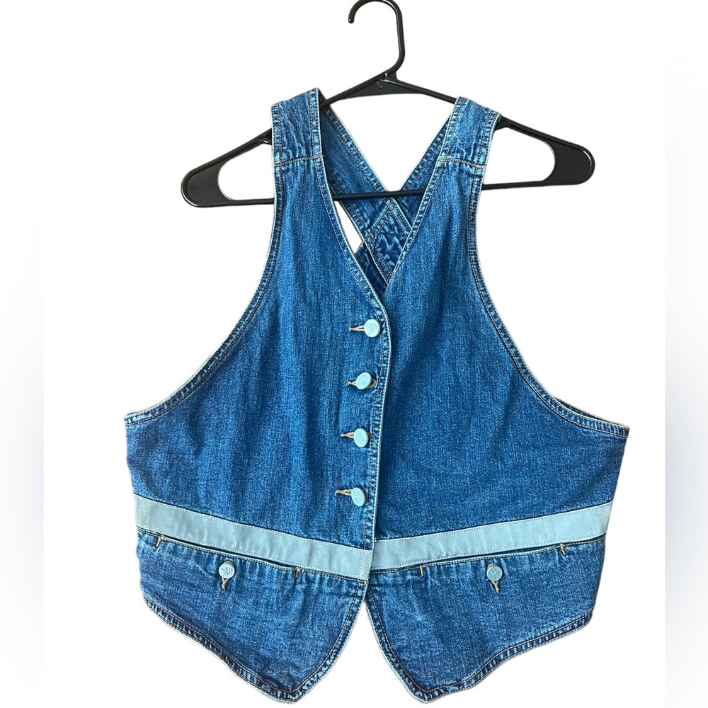 Vintage Calvin Klein denim vest // size L